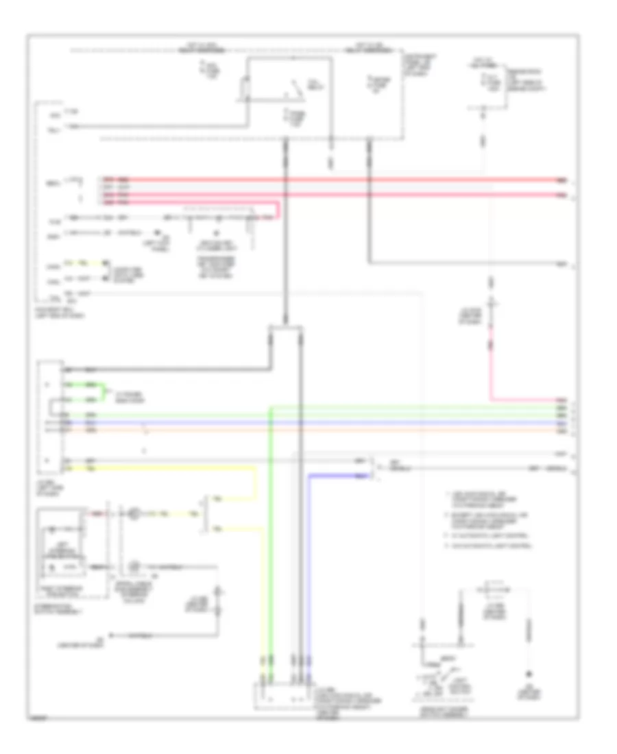 Instrument Illumination Wiring Diagram, Except EV (1 of 4) for Toyota RAV4 EV 2013