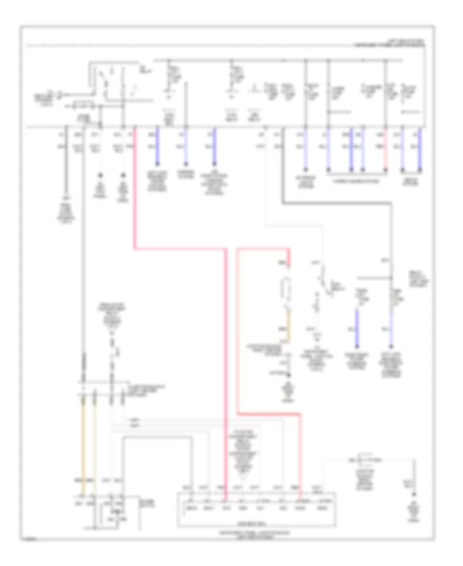 Power Distribution Wiring Diagram, EV (3 of 4) for Toyota RAV4 EV 2013