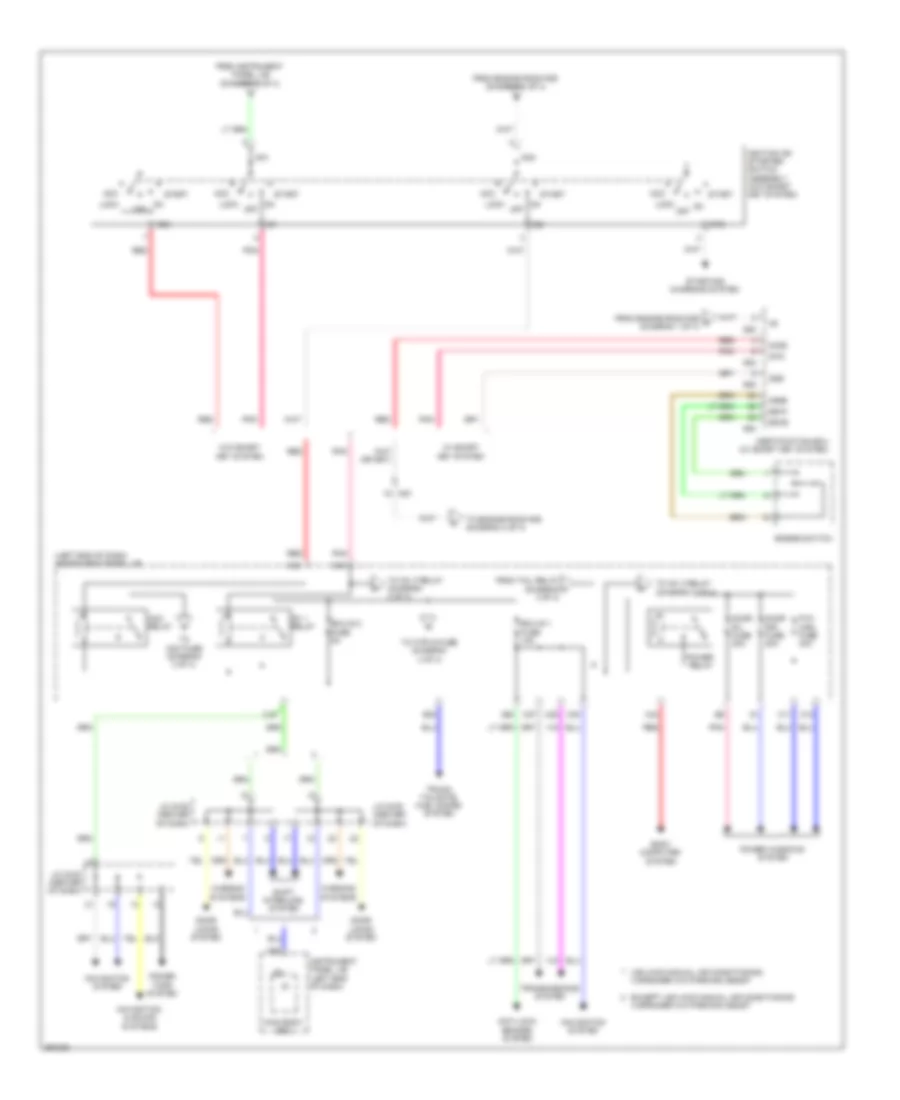 Power Distribution Wiring Diagram, Except EV (2 of 4) for Toyota RAV4 EV 2013