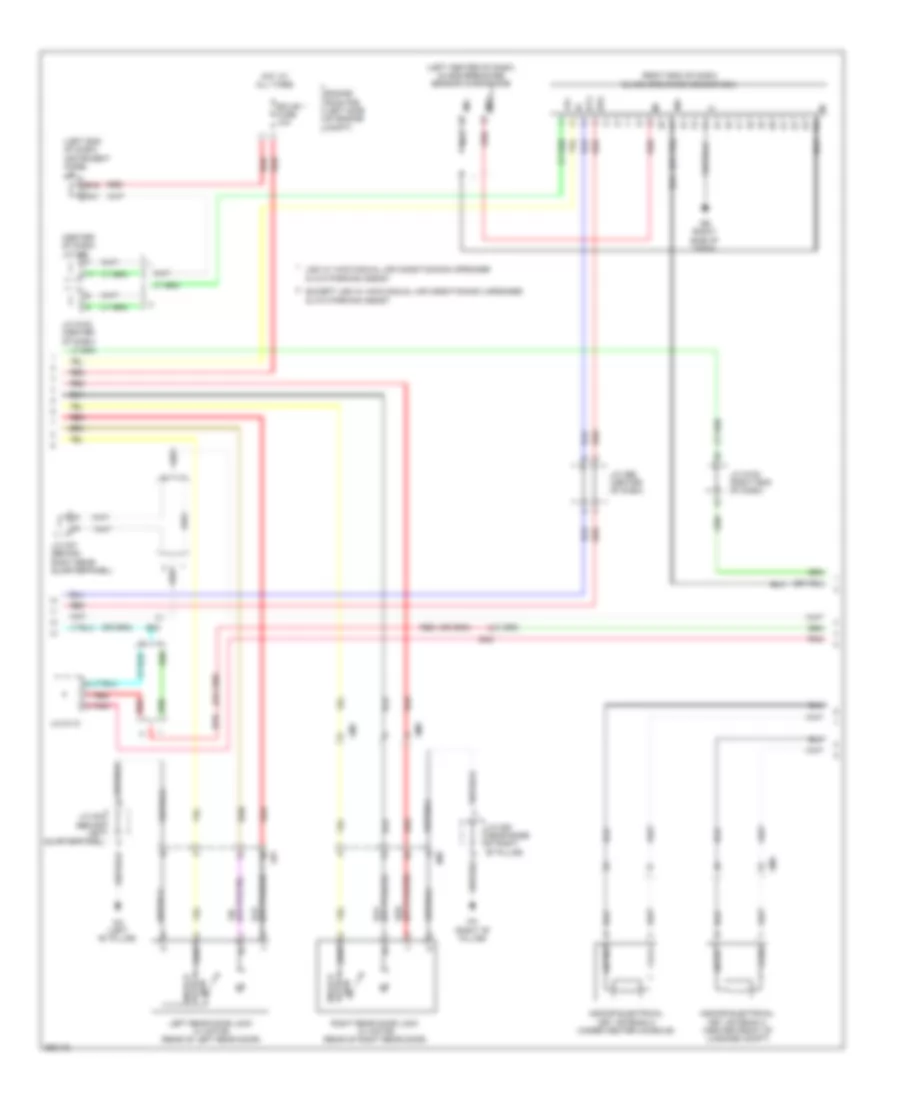 Power Door Locks Wiring Diagram, Except EV with Smart Key System (3 of 5) for Toyota RAV4 EV 2013
