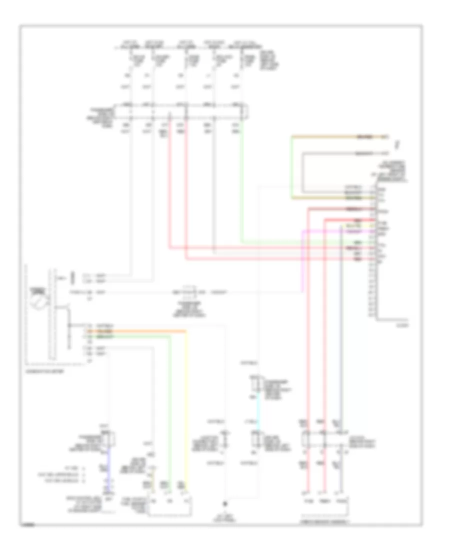 Clock Wiring Diagram, with Manual AC for Toyota Camry XLE 2005