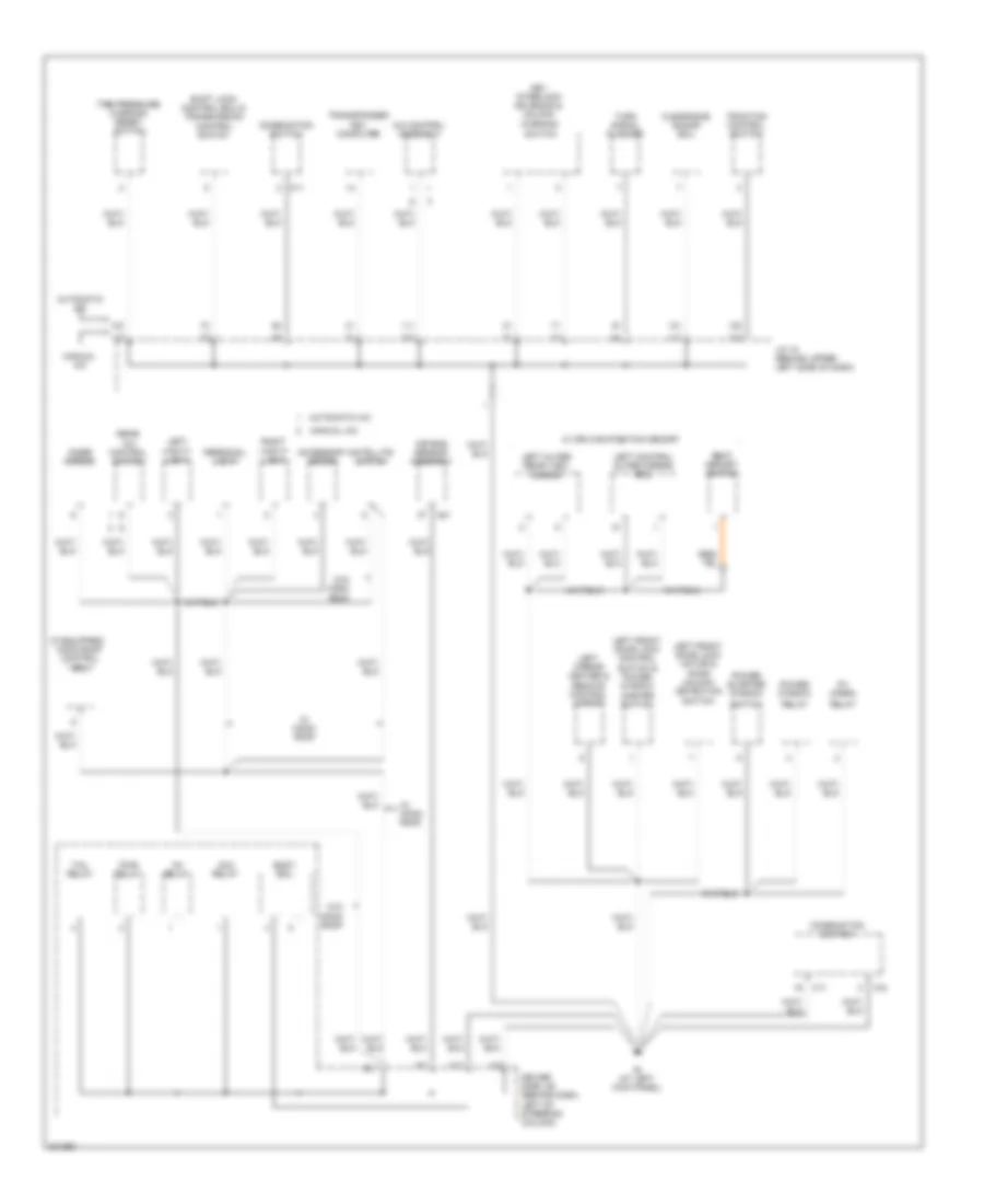 Ground Distribution Wiring Diagram 3 of 4 for Toyota Sienna CE 2009