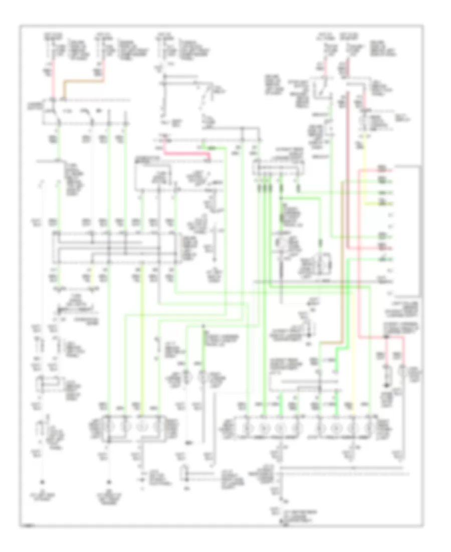 Exterior Lamps Wiring Diagram for Toyota Avalon XL 2003