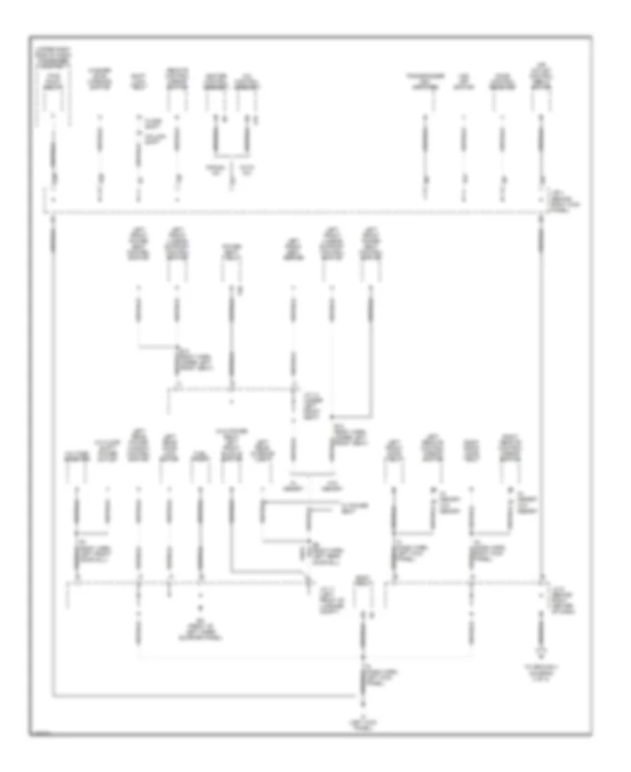 Ground Distribution Wiring Diagram 2 of 4 for Toyota Avalon XL 2003