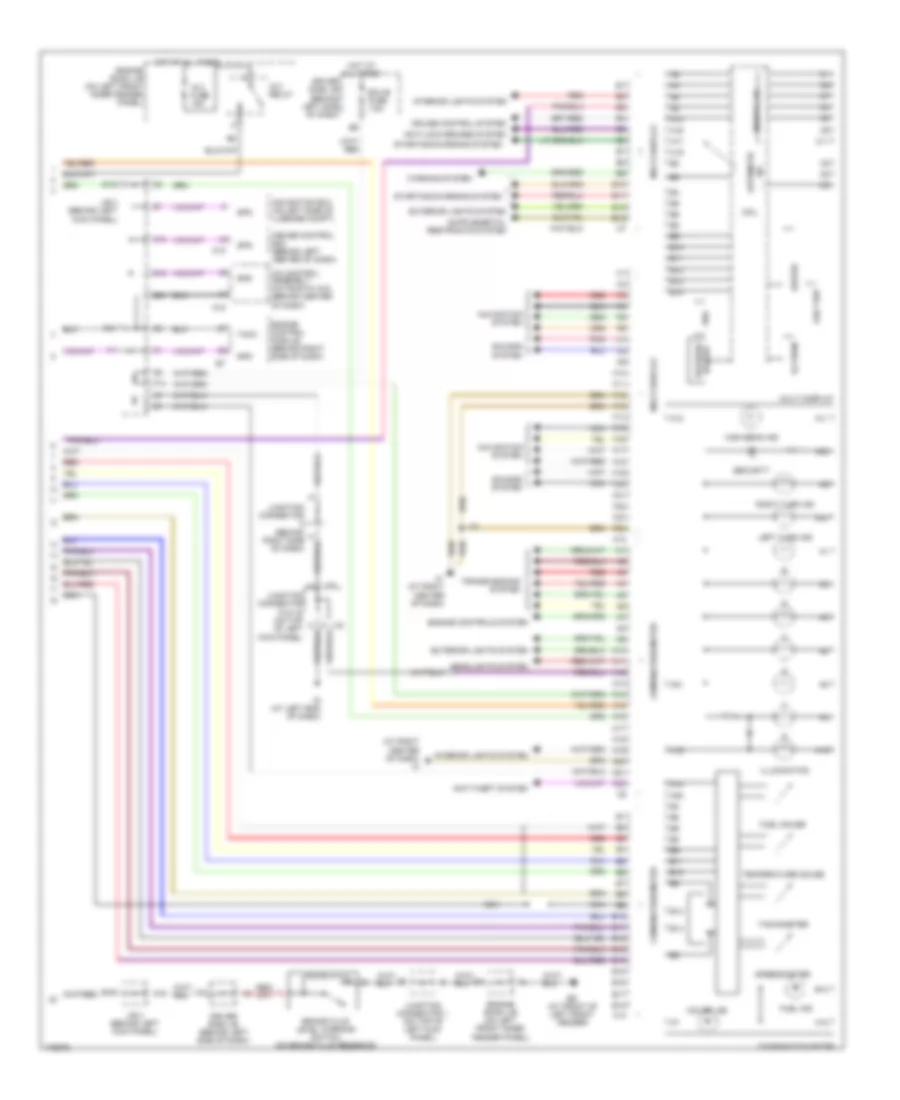 Instrument Cluster Wiring Diagram, with Navigation (2 of 2) for Toyota Avalon XL 2003