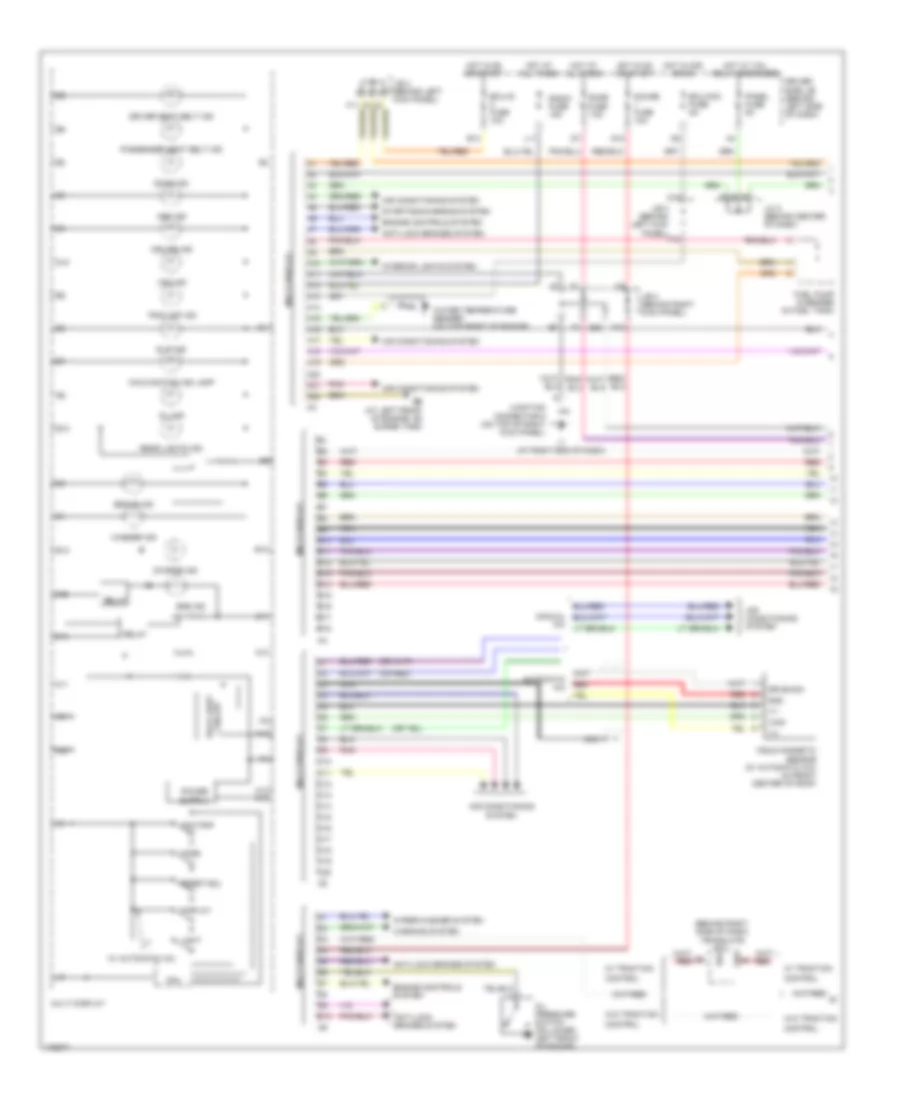 Instrument Cluster Wiring Diagram, without Navigation (1 of 2) for Toyota Avalon XL 2003