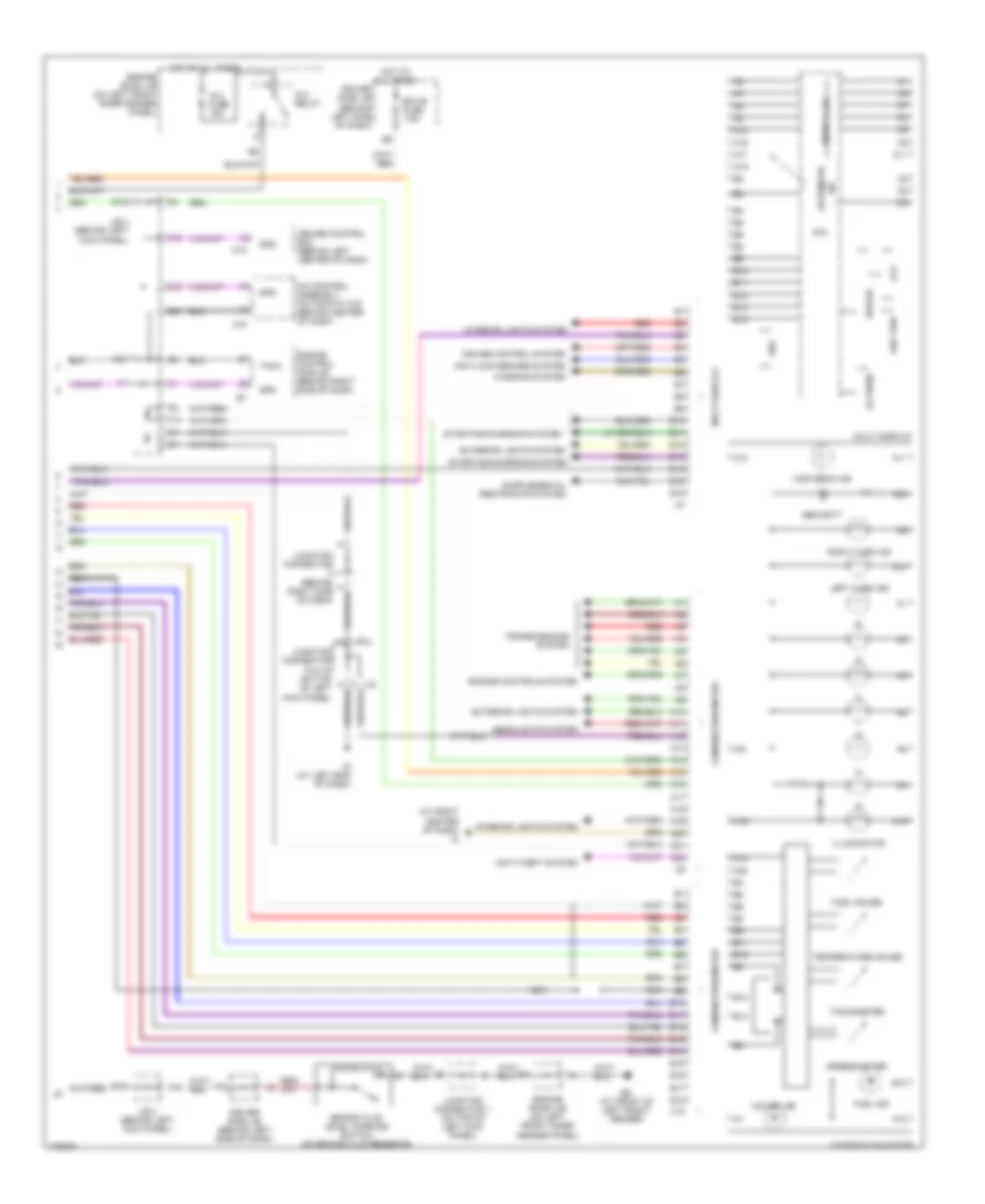Instrument Cluster Wiring Diagram, without Navigation (2 of 2) for Toyota Avalon XL 2003