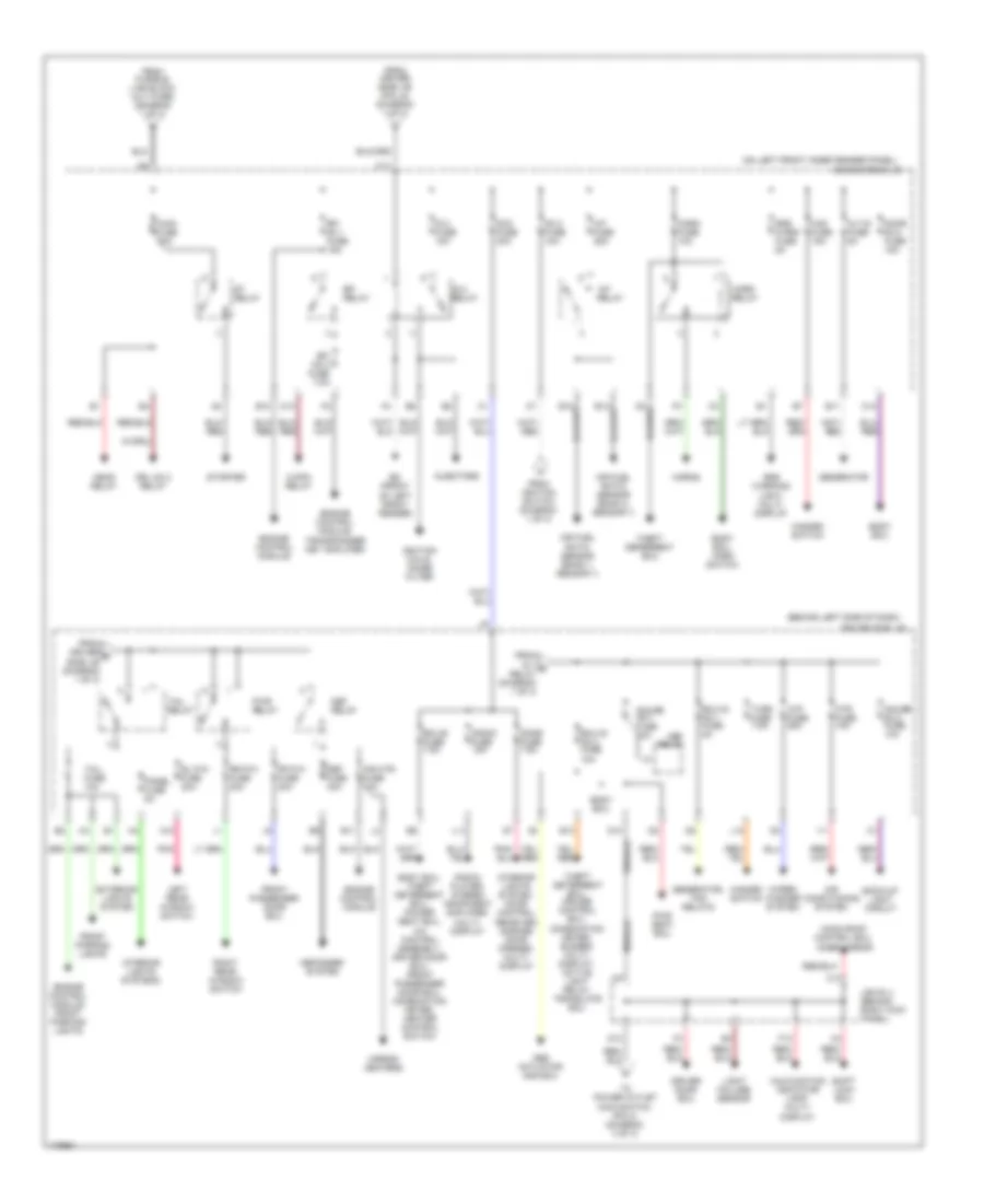 Power Distribution Wiring Diagram 2 of 3 for Toyota Avalon XL 2003