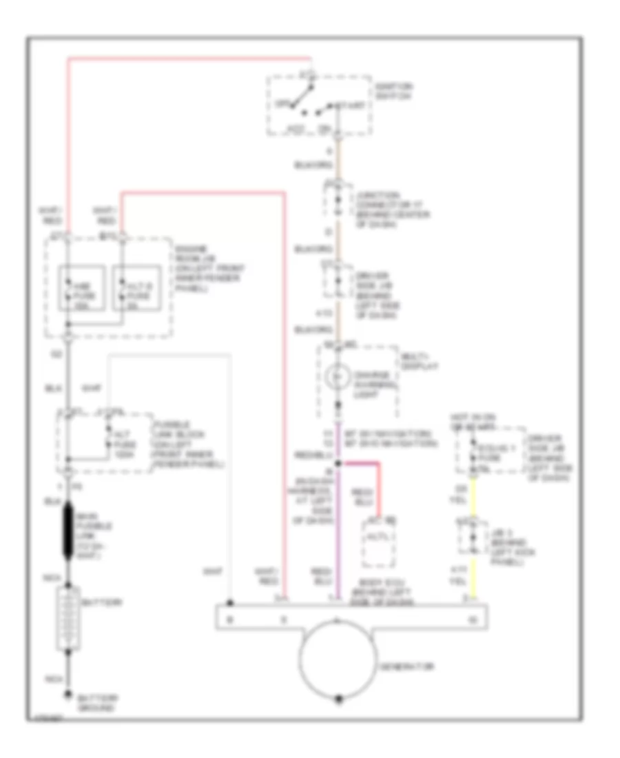 Charging Wiring Diagram for Toyota Avalon XL 2003