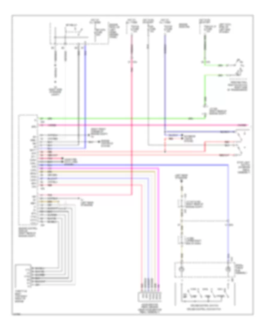 Cruise Control Wiring Diagram 1 of 2 for Toyota Land Cruiser 2011