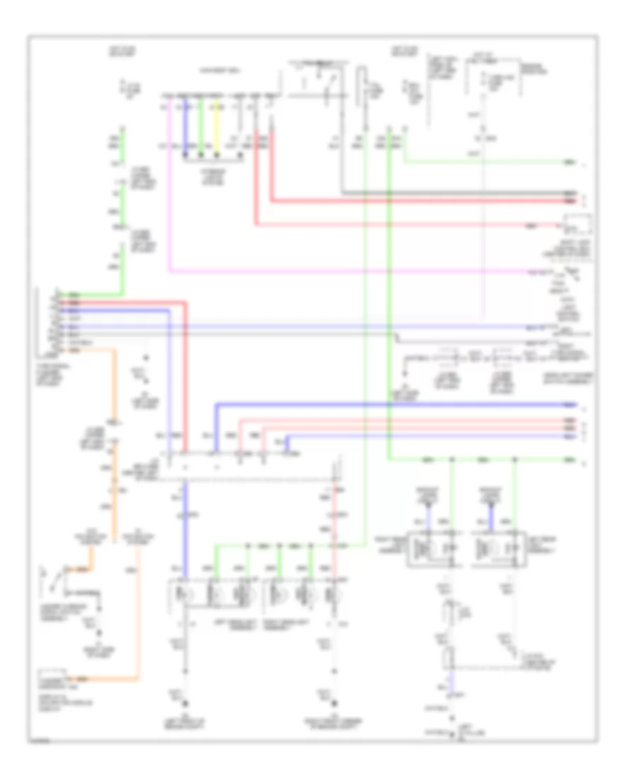 Exterior Lamps Wiring Diagram 1 of 2 for Toyota Land Cruiser 2011