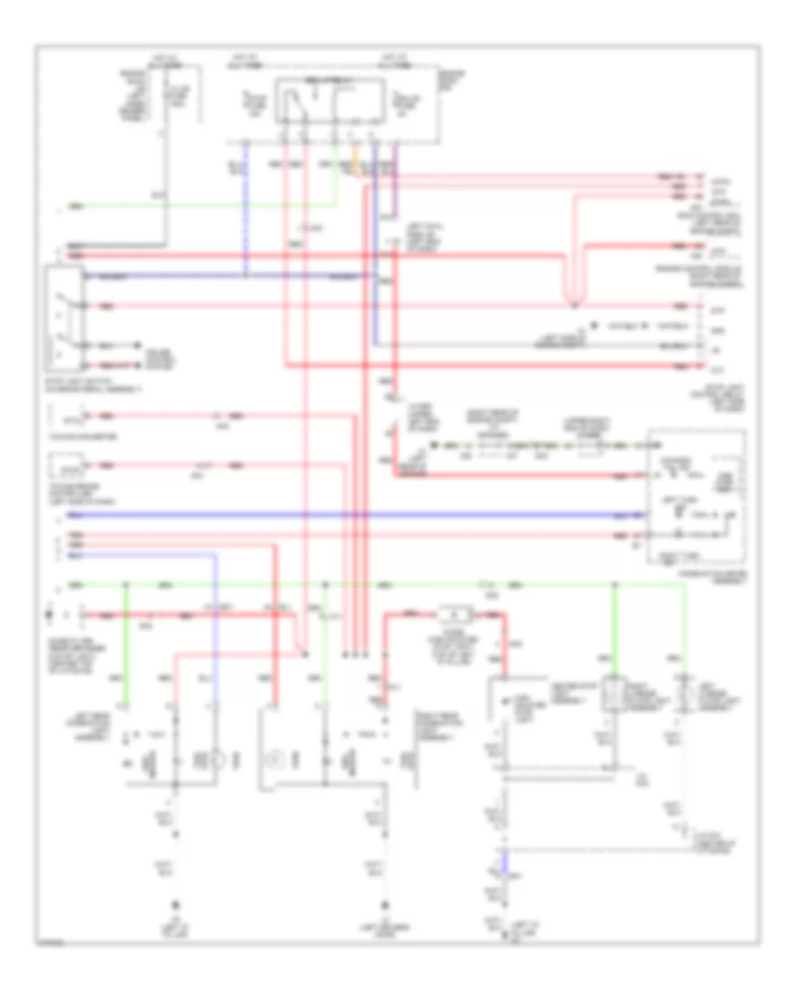 Exterior Lamps Wiring Diagram 2 of 2 for Toyota Land Cruiser 2011