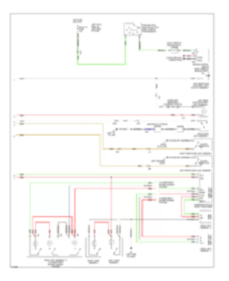 Courtesy Lamps Wiring Diagram 2 of 2 for Toyota Land Cruiser 2011