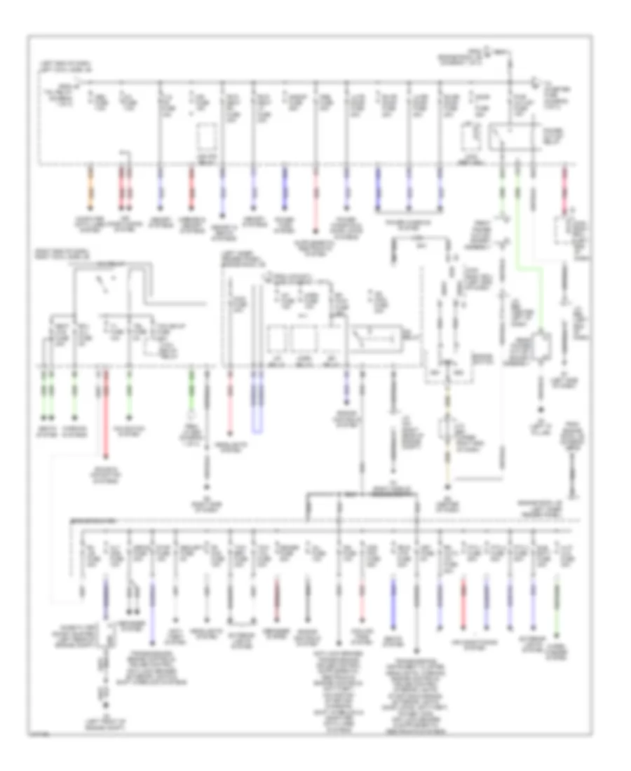 Power Distribution Wiring Diagram (2 of 3) for Toyota Land Cruiser 2011