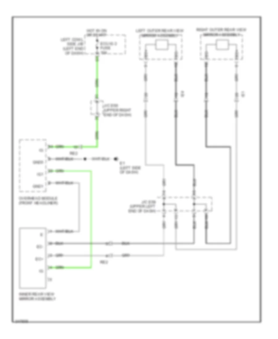 Power Mirrors Wiring Diagram for Toyota Land Cruiser 2011