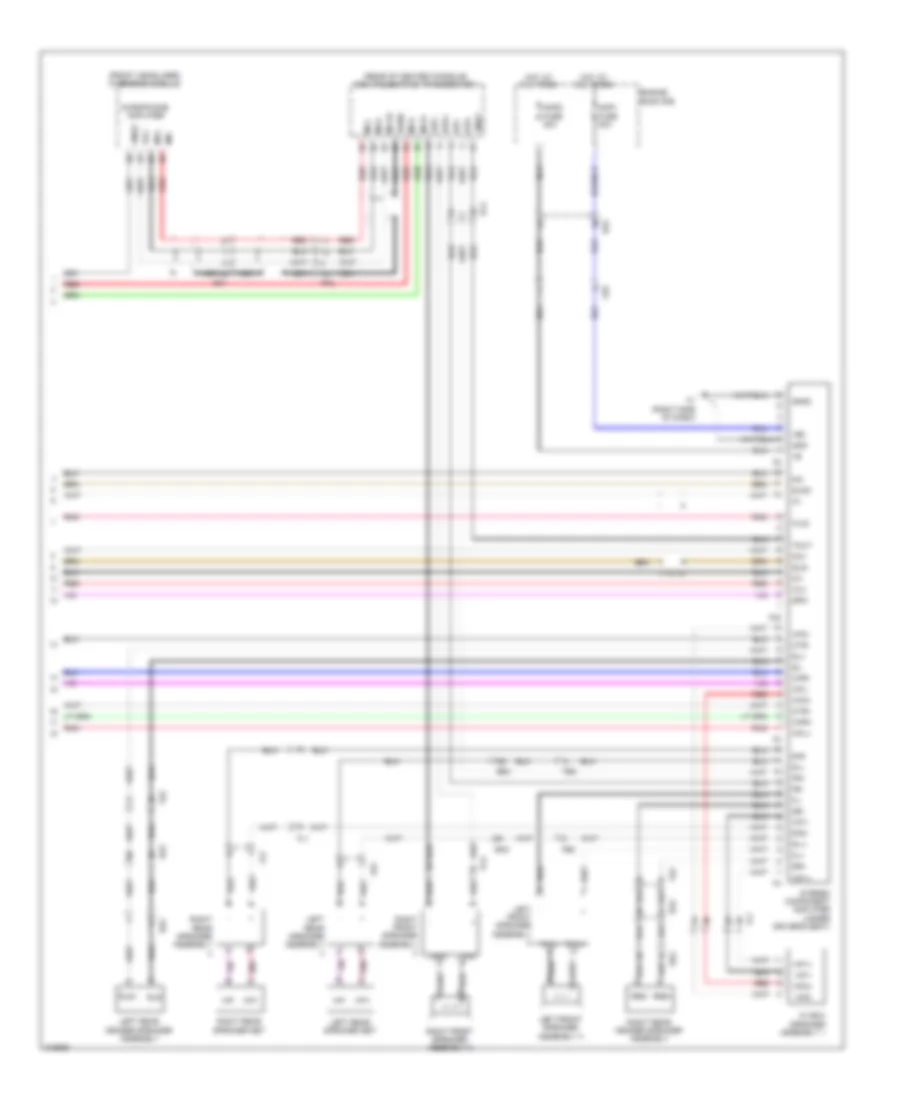 Radio Wiring Diagram, with Navigation (4 of 4) for Toyota Land Cruiser 2011