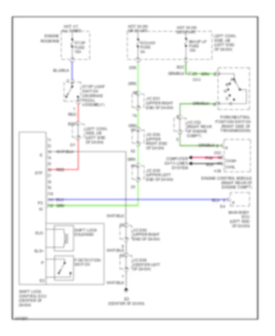 Shift Interlock Wiring Diagram for Toyota Land Cruiser 2011