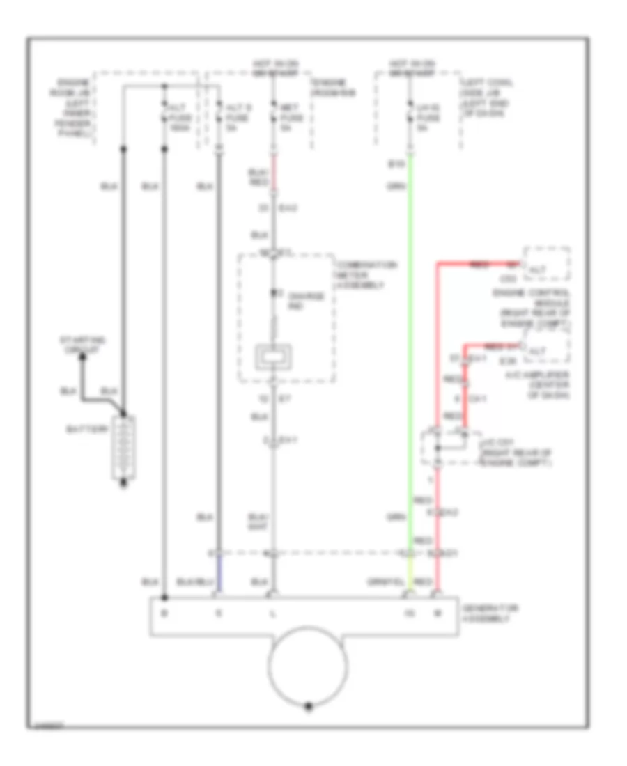 Charging Wiring Diagram for Toyota Land Cruiser 2011