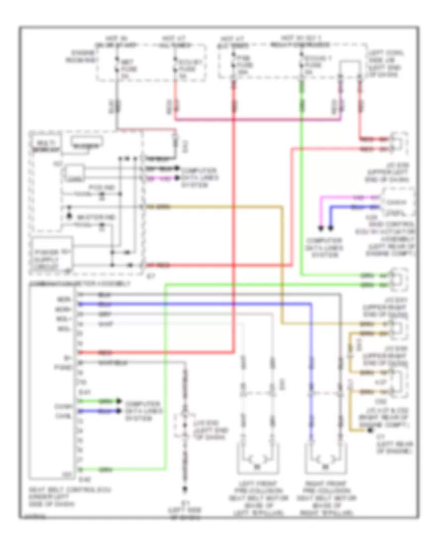 Pre Collision Wiring Diagram for Toyota Land Cruiser 2011