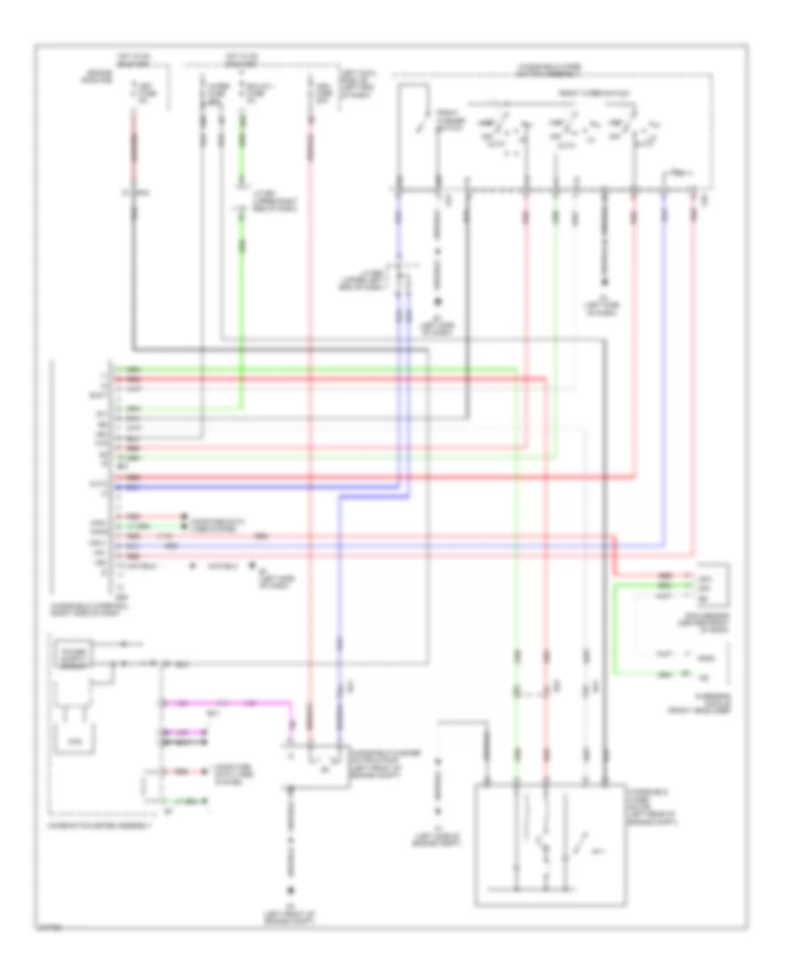 Электросхема передних стеклоочистителей дворников и омывателя лобового стекла, С Авто Система Дворника для Toyota Land Cruiser 2011
