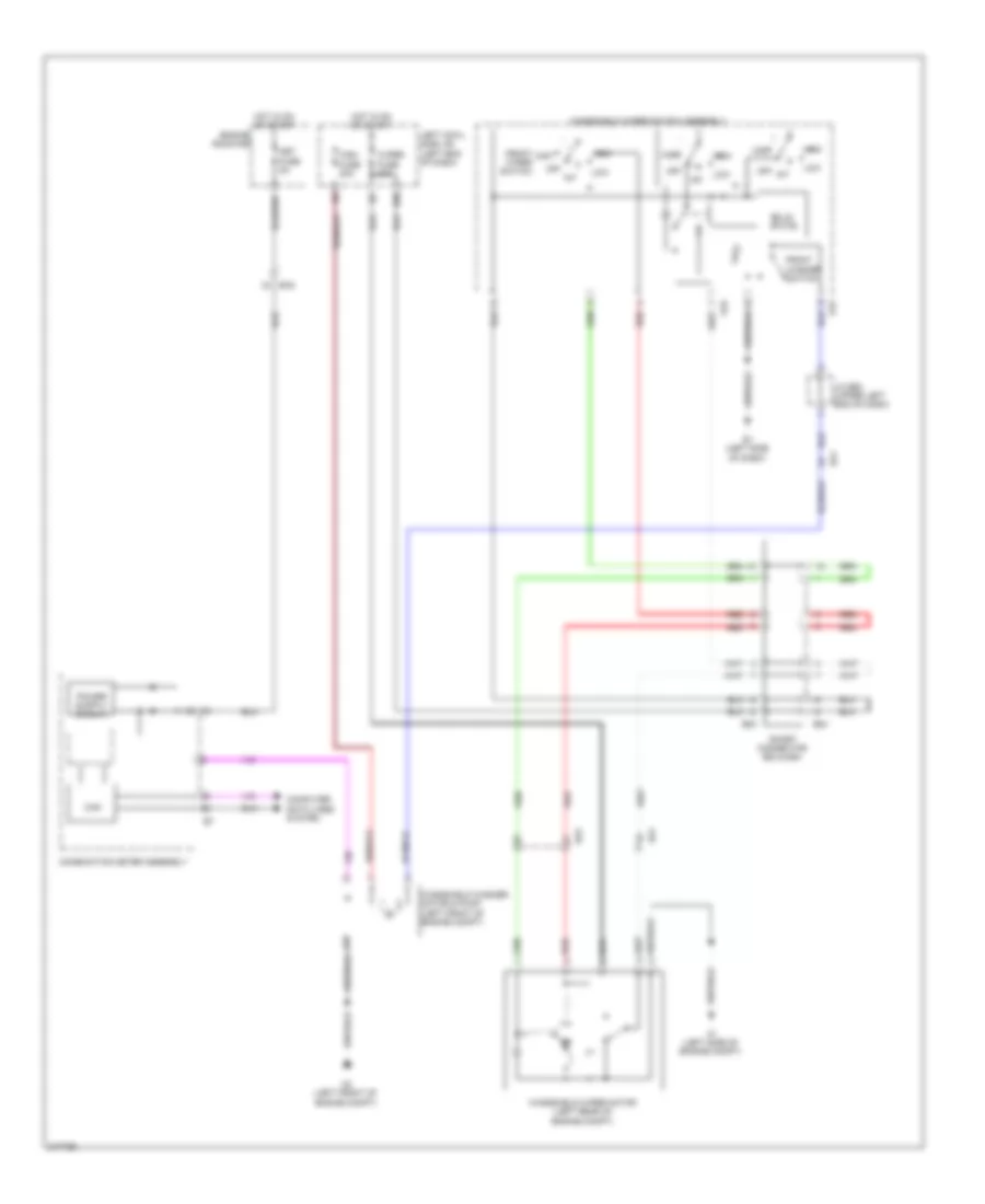 Электросхема передних стеклоочистителей дворников и омывателя лобового стекла, без Авто Система Дворника для Toyota Land Cruiser 2011