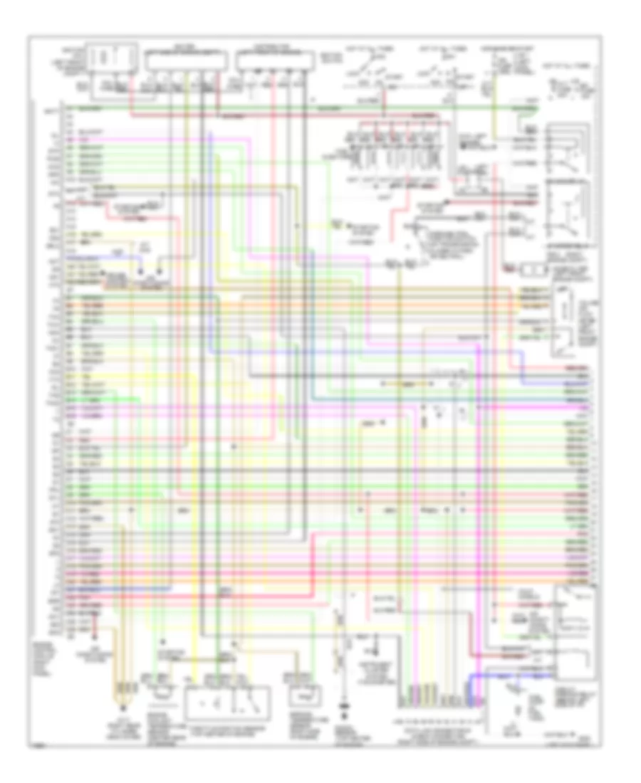 3.0L, Engine Performance Wiring Diagrams (1 of 2) for Toyota Pickup DX 1995