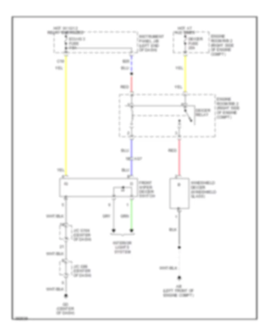 Front Deicer Wiring Diagram for Toyota RAV4 LE 2013