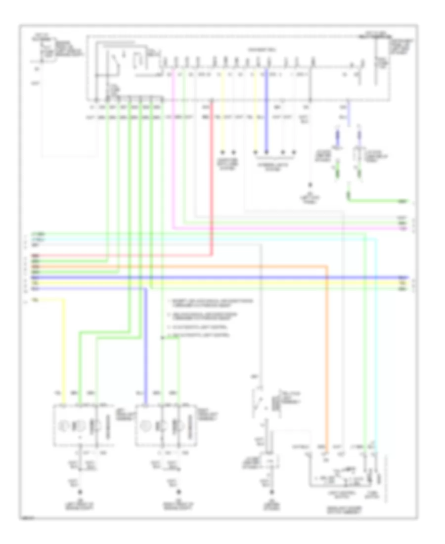 Exterior Lamps Wiring Diagram Except EV 2 of 3 for Toyota RAV4 LE 2013