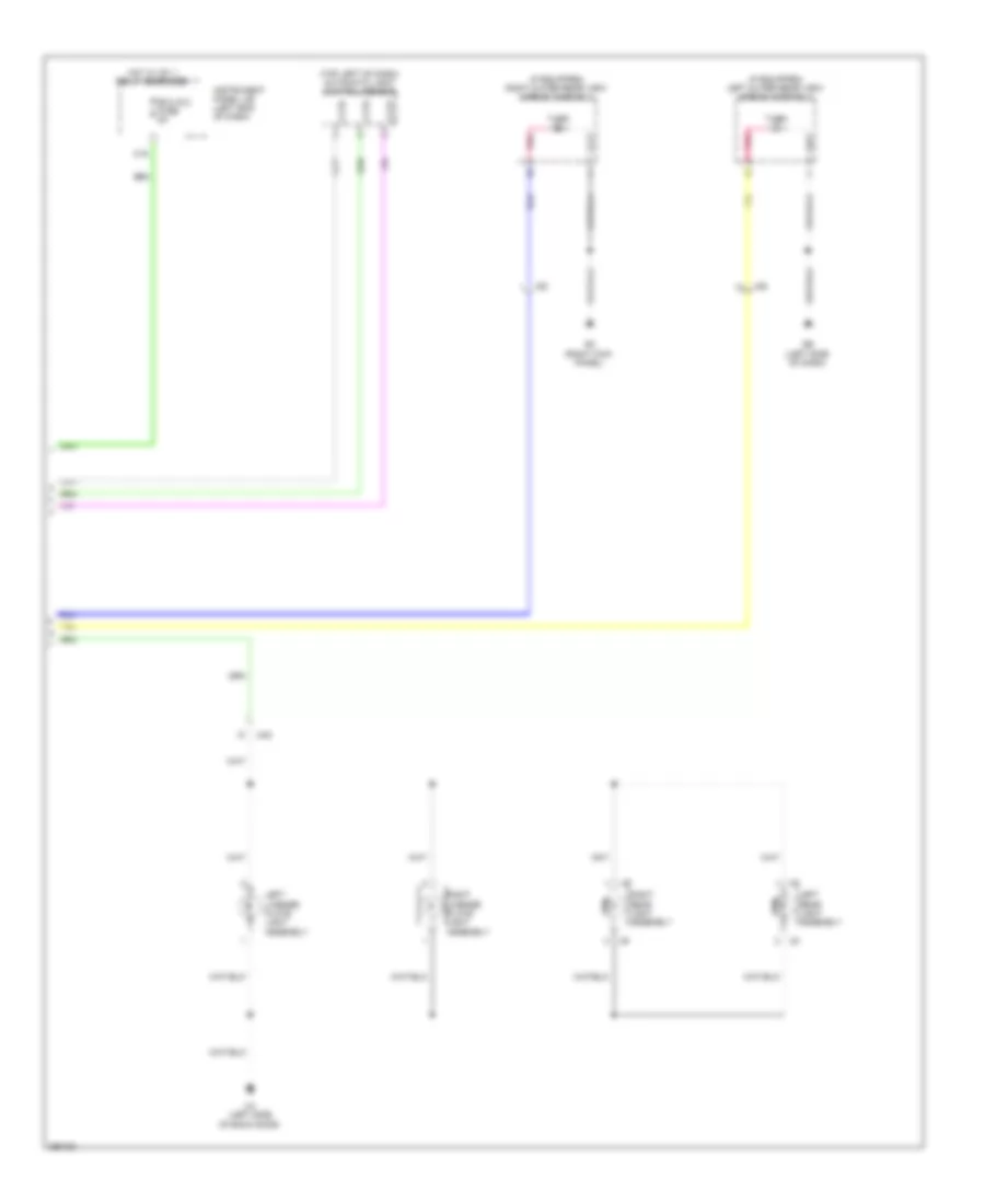 Exterior Lamps Wiring Diagram, Except EV (3 of 3) for Toyota RAV4 LE 2013