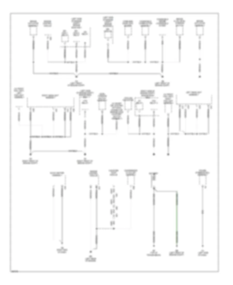Ground Distribution Wiring Diagram, Except EV (1 of 4) for Toyota RAV4 LE 2013