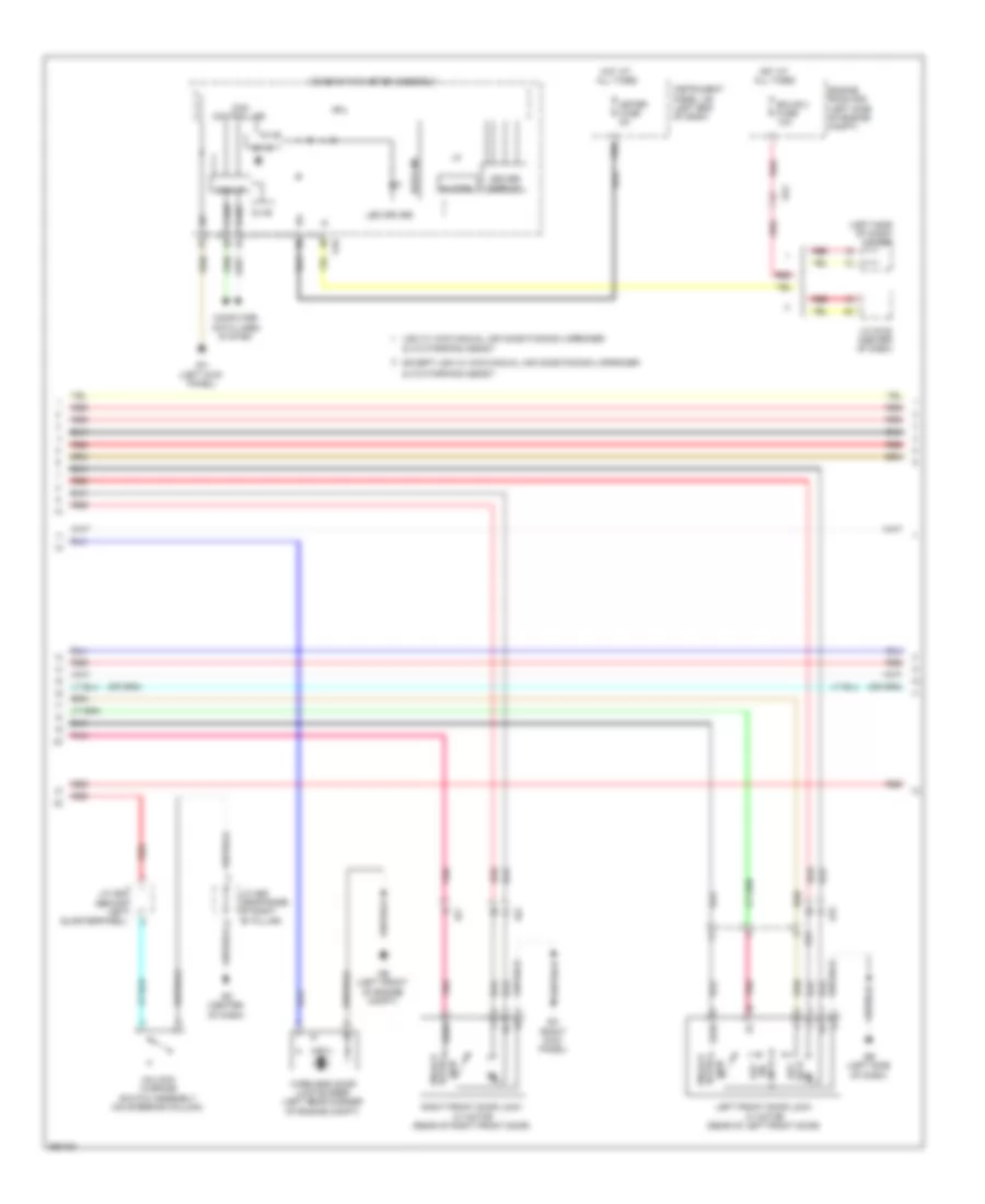 Power Door Locks Wiring Diagram Except EV without Smart Key System 2 of 4 for Toyota RAV4 LE 2013