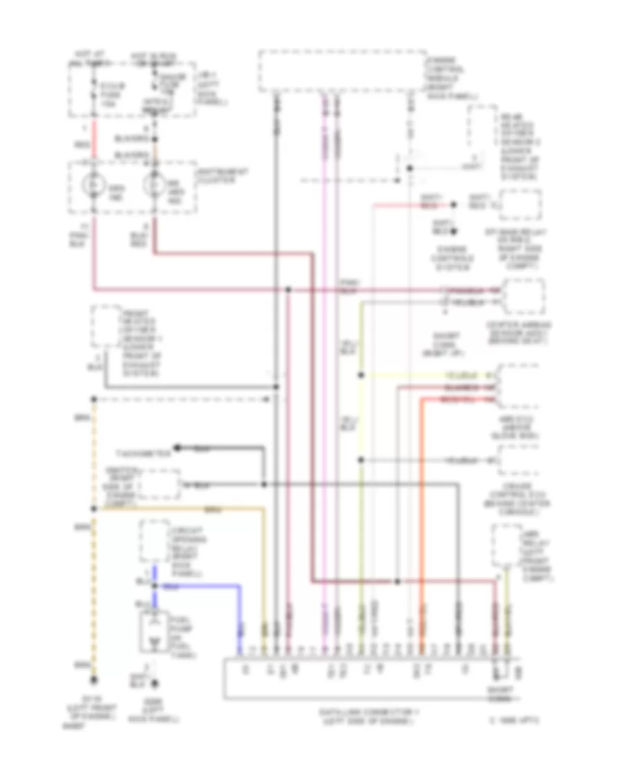2 7L Data Link Connector Wiring Diagram for Toyota T100 1994