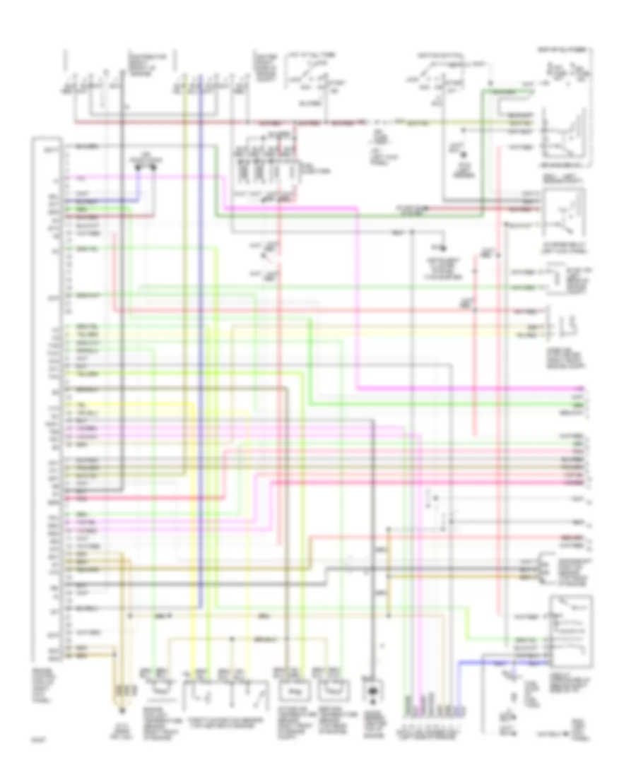 2 7L Engine Performance Wiring Diagrams 1 of 2 for Toyota T100 1994