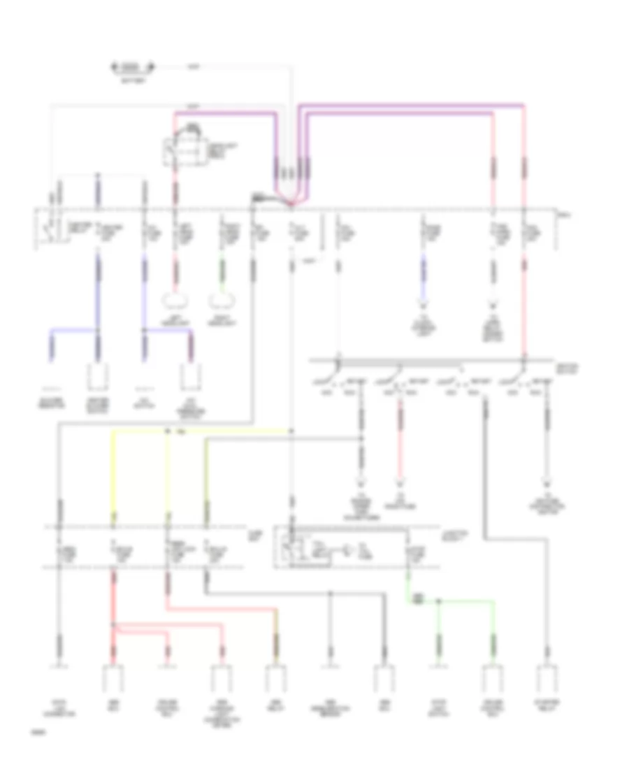 2 7L Power Distribution Wiring Diagram 1 of 3 for Toyota T100 1994