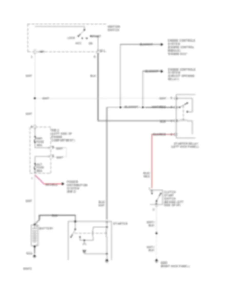 2 7L Starting Wiring Diagram for Toyota T100 1994
