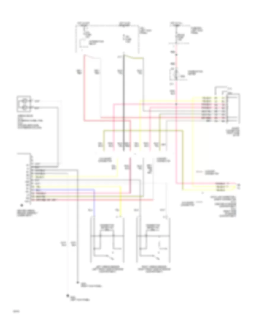 Supplemental Restraint Wiring Diagram for Toyota T100 1994