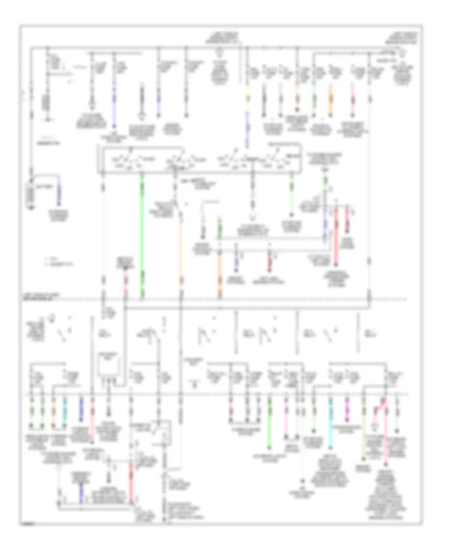 Power Distribution Wiring Diagram 1 of 2 for Toyota Tundra 2008