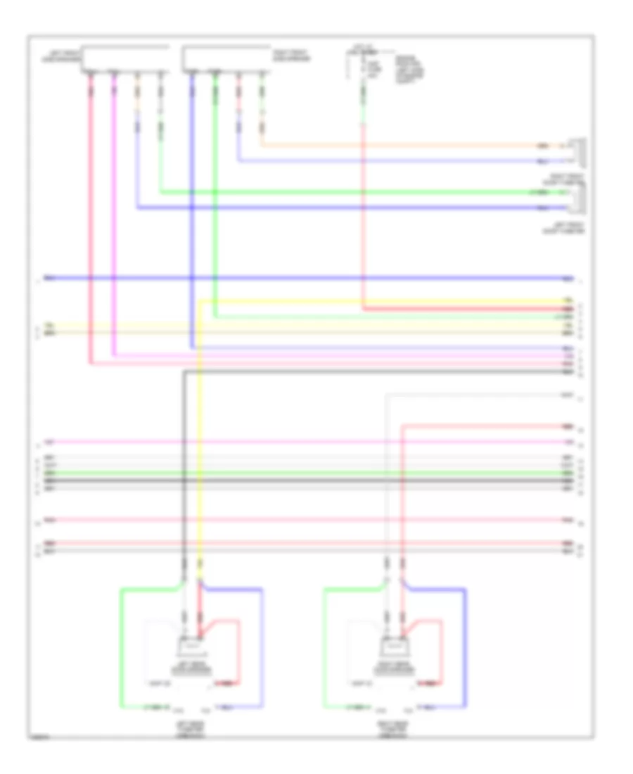 Radio Wiring Diagram, without Navigation with Separate Amplifier (2 of 3) for Toyota Tundra 2008