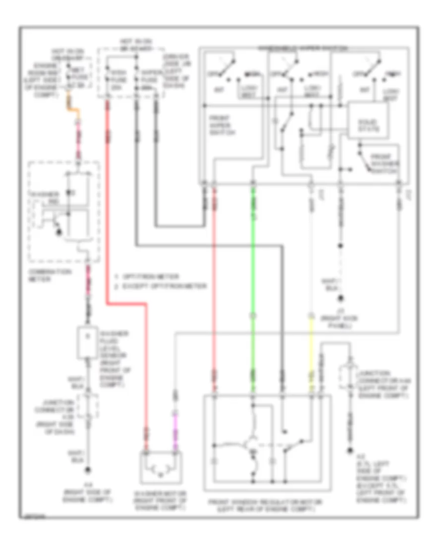 Передний Дворник/Шайба С Неустойчивая Схема для Toyota Tundra 2008