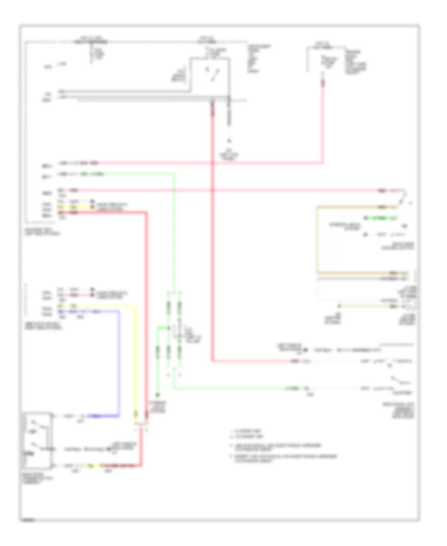 Back Door Opener Wiring Diagram, without Power Back Door for Toyota RAV4 Limited 2013