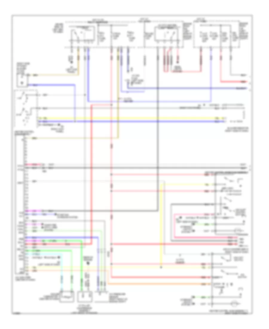 2.4L, Manual AC Wiring Diagram (1 of 2) for Toyota Matrix 2011