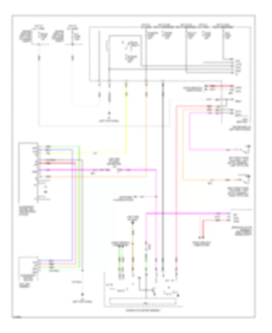 Power TopSunroof Wiring Diagram for Toyota Matrix 2011
