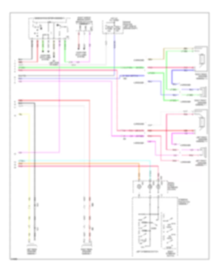 Radio Wiring Diagram, with Navigation (2 of 2) for Toyota Matrix 2011