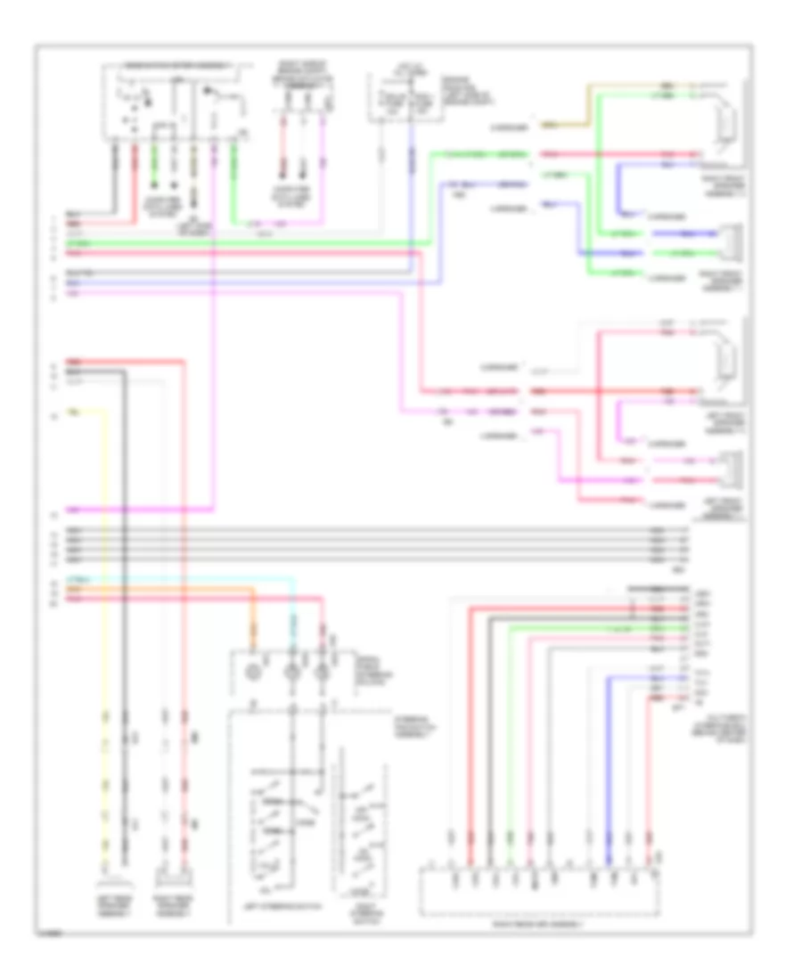 Radio Wiring Diagram, without Navigation (2 of 2) for Toyota Matrix 2011