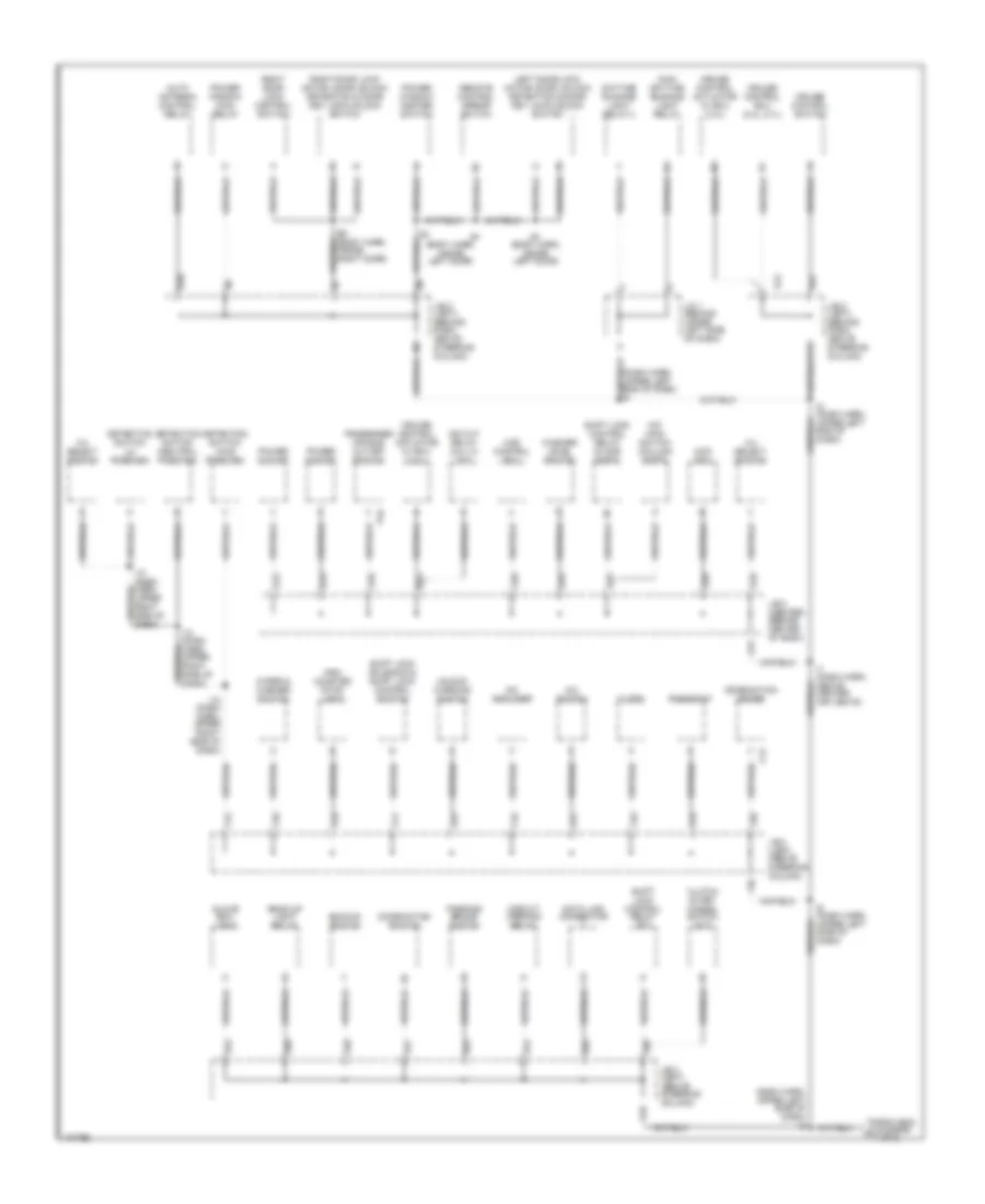 Ground Distribution Wiring Diagram 2 of 2 for Toyota Tacoma 1998