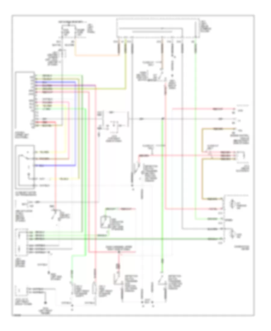 Transfer Case Wiring Diagram, with 2-4 Select Switch for Toyota Tacoma 1998