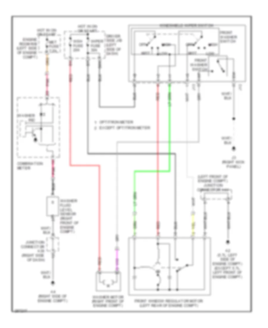 Передний Дворник/Шайба без Неустойчивая Схема для Toyota Tundra Limited 2008