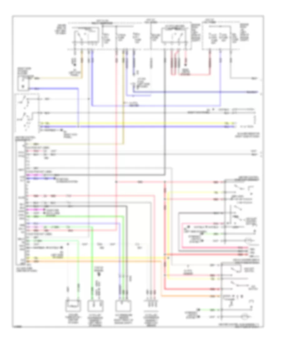 1.8L, Электросхема кондиционера с ручный управлением (1 из 2) для Toyota Matrix S 2011