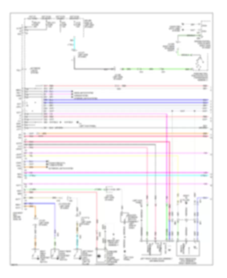Forced Entry Wiring Diagram 1 of 2 for Toyota Sequoia Limited 2013