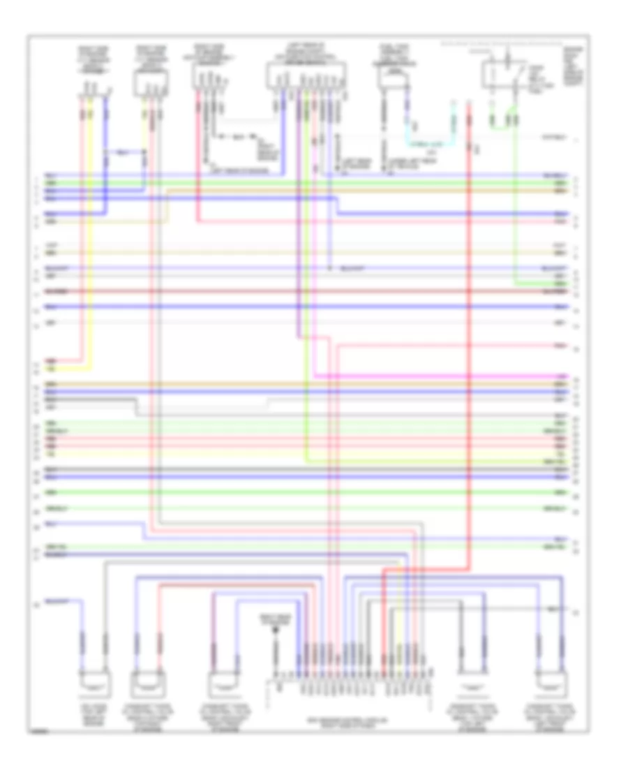 5.7L, Engine Performance Wiring Diagram (3 of 7) for Toyota Sequoia Limited 2013
